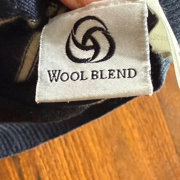 Louis philippe Men's Blue Striped Half-Zip Sweater - xl - merino - Picture 7 of 8